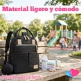 thumbnail image 3 of Mochila Pañalera Con Bolsa Mas Monedero Ecobaby Original Negro, 3 of 7
