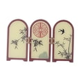 thumbnail image 4 of Biombo decorativo de arte tradicional chino, adorno de Feng Shui, mini biombo plegable 175 cm x 015 cm x 111 cm, 4 of 9