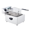 thumbnail image 2 of 6/10/12L Commercial Electric Profundo Fryer w/Basket & Lid Countertop Stainless Steel Profundo Fryer para Grande Tank French Fries Onion Rings, 2 of 6