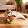 thumbnail image 4 of Cats Food Bowl Large Capacity Pet Food Bowl Cute Drinking Bowl For Cats To Protects The Neck, 4 of 6