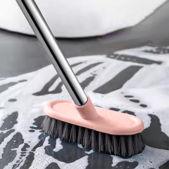 Artículos esenciales para dormitorios, suministros de limpieza, cepillo para fregar pisos con mango largo, resistente y extensible, ideal para duchas, cocinas, lechada, azulejos, paredes y cubiertas.