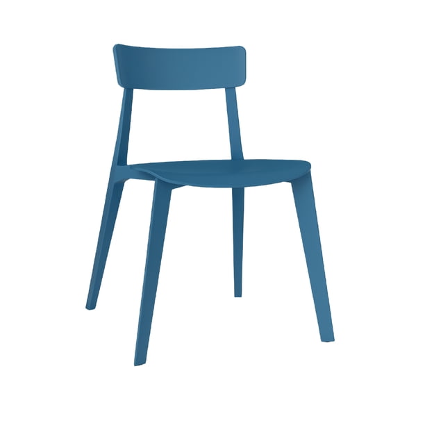 OFFIHO Silla Kipali Azul para exterior resistente a rayos UV de polipropileno
