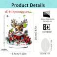 thumbnail image 2 of CaiYueKe Santa Claus Deer Ornaments 2D Flat Christmas Decor, Hanging Decorations for Holiday Tree Garland Window, Festive Santa Claus Deer Gift Set for Christmas Party Home Office Decor, 2 of 6