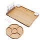 thumbnail image 2 of Juego de Cuchillos y Tabla de Queso Hecef de Bambú 17 Pulgadas 13 Piezas, 2 of 9