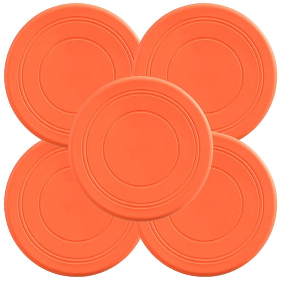 Discos voladores FlyBixOrange 5 Piezas Discos voladores Silicona Ø18 cm Naranja. VentDepot MXYOG-005