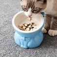 thumbnail image 1 of Cats Food Bowl Large Capacity Pet Food Bowl Cute Drinking Bowl For Cats To Protects The, 1 of 6