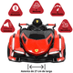 thumbnail image 3 of Montable Eléctrico para Niños Deportivo Lambo Luces Sonido Control Remoto Bluetooth Batería 12v - Rojo, 3 of 8