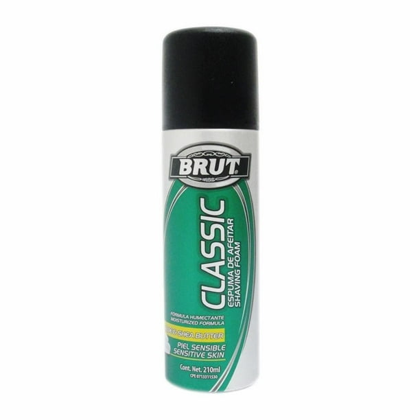 Espuma para afeitar Brut Clasic aloe and shea butter 210 ml