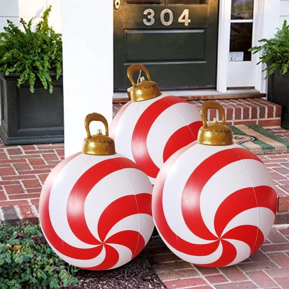 Árbol de Navidad inflable de 60 cm para exteriores | Decoración navideña de PVC resistente a la intemperie | Incluye inflador y estaca