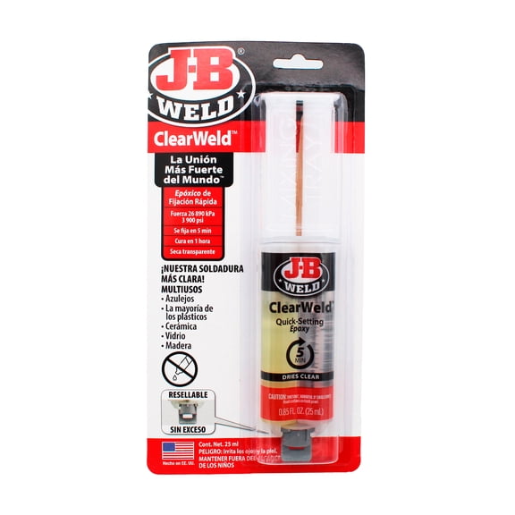 J-B Weld, Epoxico Transparente, 50112SPA, 25ml.