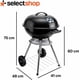 thumbnail image 2 of Parrilla BBQ Asador De Carbon Redonda Para Carne Asada Anafre Parrilla De Carbon Con Rejilla Facil De Limpiar Compacto De Acero Inoxidable (NEGRO), 2 of 8