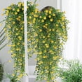 thumbnail image 4 of Flores Artificiales Colgantes LADIGASU Enredadera de Plástico Eucalipto Simulado, 4 of 4