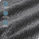 thumbnail image 3 of Manta de Felpa Bare Home Textura de Chevron Microfibra Suave y Afelpada Tamaño Twin/Twin XL Gris, 3 of 7