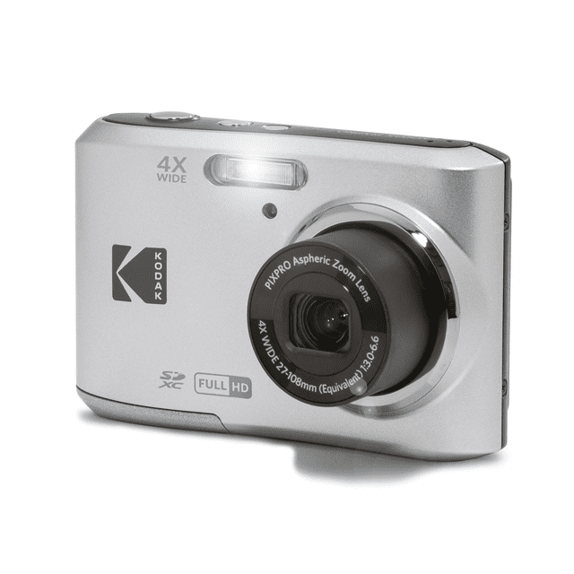 Kodak Pixpro FZ45 - Cámara compacta, 16 MP, Zoom 4X, Color Plateado
