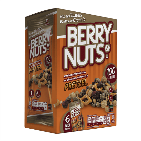 Berry Nuts Six Pack Cluster Mix de Pretzel