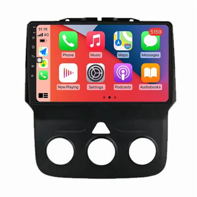 RoverOne Coche Radio Estéreo GPS Navegación Autoradio CarPlay Android Auto para Dodge Ram 1500 2500 3500 2013 - 2019