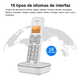 thumbnail image 3 of Teléfono Inalámbrico Con Contestador Automático Blanco, 3 of 4