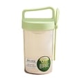 thumbnail image 2 of Vaso portátil para desayuno de avena con cuchara | Bandeja de hielo desmontable para almacenar en frío | Tapa a prueba de fugas, 2 of 7