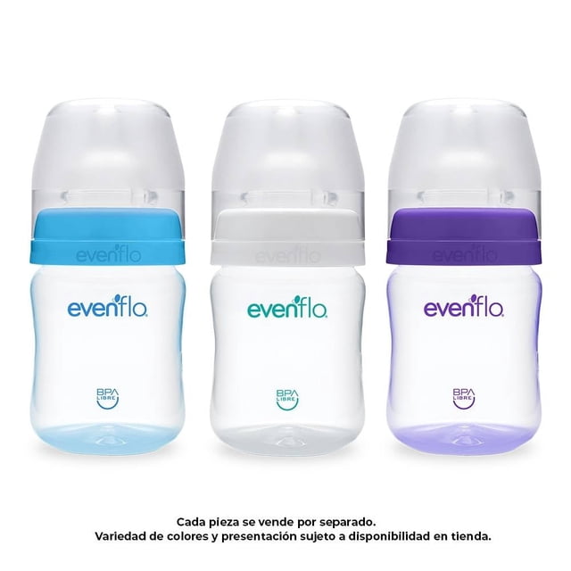 Biberón Evenflo Entintado Cuello Ancho Flujo Lento 5 oz 1 Pieza