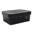 thumbnail image 1 of Caja con Tapa Plastic Trends Modelo Paris Capacidad 11Lts Color Negro 1 Pieza, 1 of 4