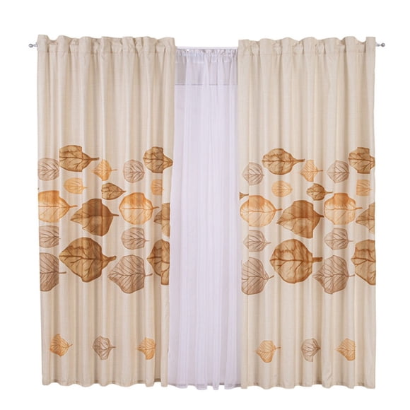 Cortina Decorativa Larga Olmo Beige Poliester Concord
