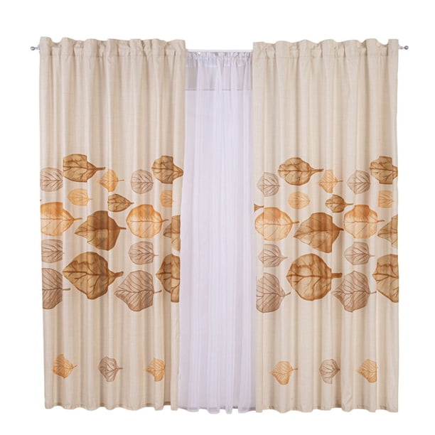 Cortina Decorativa Larga Olmo Beige Poliester Concord