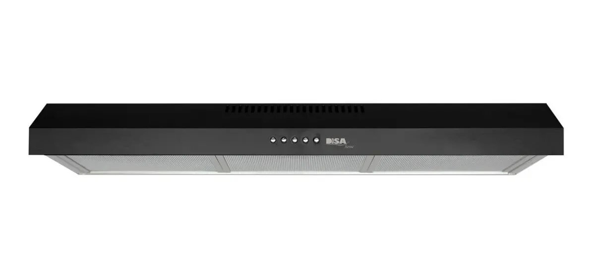 Campana Extractora Disa Home de Cocina 80 Cm Negro Mate