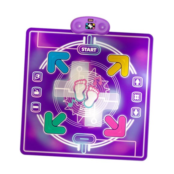 Tapete de baile de juguete, tapete de juego táctil para baile, tapete de baile electrónico con luz para niños , estilo un Estilo A
