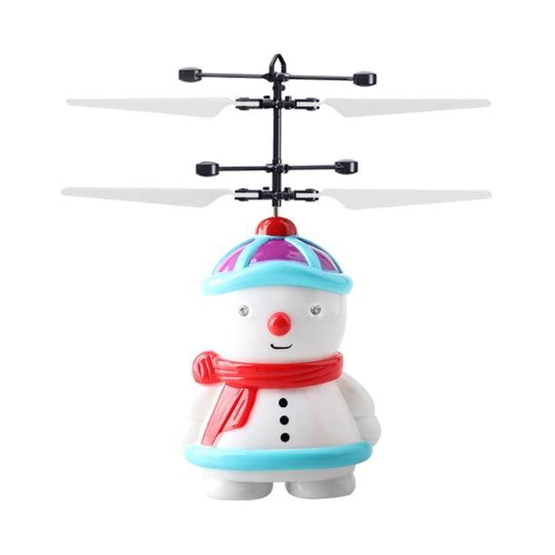 Muñeco de nieve Avión de inducción USB recargable muñeco de nieve juguete volador muñeco de nieve helicóptero