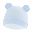 thumbnail image 2 of Gorros para bebés con orejas de oso, sombrero para bebé recién nacido, disfraces, accesorios de fotografía para recién nacidos Azul, 2 of 8