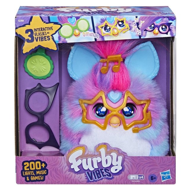 Peluche Hasbro Furby Vibes Blue Razz
