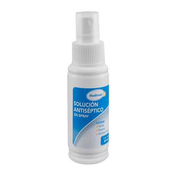 Solución antiséptica Medimart en spray 60 ml