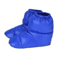 thumbnail image 1 of Injueey Botas tipo pantuflas a prueba de viento, suaves, de nailon para invierno, botas cálidas, correa para los pies, calcetines cómodos, cálidos, Suministros térmicos Azul, L tamaño L, 1 of 6
