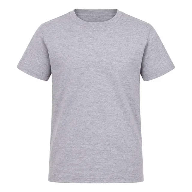 Playera para niño Optima lisa de algodón cuello redondo infantil y juvenil