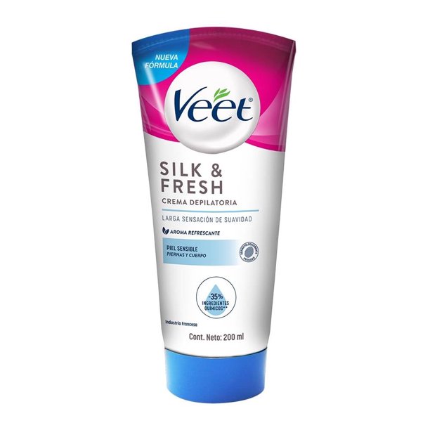 Crema Depilatoria Veet Silk & Fresh Piel Sensible 200 ml
