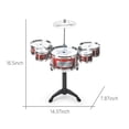 thumbnail image 3 of Jazz Drum Children's Musical Instrument Five Drum Set Drum Toy Infant Early Education Percussion Instrument, 3 of 6