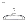 thumbnail image 2 of Perchas antideslizantes de plástico en pack de 10 | Hombros sin corredera, organización de armarios que ahorran espacio | Multicolor gris negro naranja azul marino | Gancho pequeño impermeable, 2 of 6
