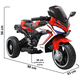 thumbnail image 5 of Moto Eléctrica Deportiva para Niños 3 Ruedas Bluetooth Dos Baterias 6V a partir de 3 Años - Rojo, 5 of 8
