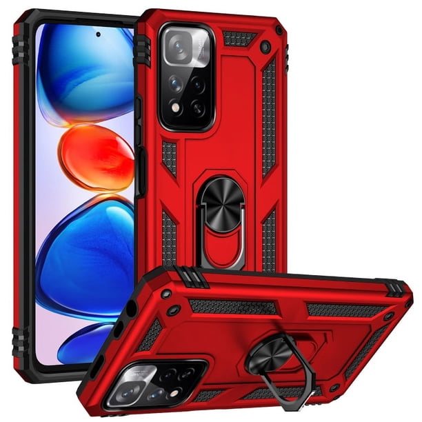 Funda de teléfono para Xiaomi Redmi Note 11 Pro Plus Global de Uso Rudo Shockproof + Cristal 9D