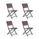 thumbnail image 1 of Set de 4 Sillas Plegables para Jardín y Exteriores de Rattan Durable, 1 of 9