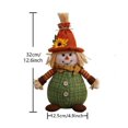 thumbnail image 3 of Decoración de Espantapájaros Girasol - Decoraciones para el hogar del Festival de Acción de Gracias y Otoño - Figurita de poliéster 12,5x12,5x32cm, 3 of 3