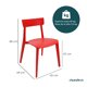 thumbnail image 3 of SET DE 4 SILLAD DE EXTERIOR BRIANZA COLOR ROJO, 3 of 8