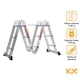 thumbnail image 2 of Escalera Multiposiciones De Aluminio 3.5 Metros 12 Peldaños Kingsman KMEM35, 2 of 9