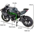 thumbnail image 2 of Modelo de motocicleta BDTCTK compatible con Kawasaki Ninja H2R 1:12, 2 of 7