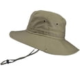 thumbnail image 2 of Sombrero de pescador con protección UV para hombre, sombrero para el sol, sombrero de pescador, sombrero de paja para exteriores para pesca y caza, 2 of 10