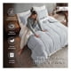 thumbnail image 2 of Set Edredón King Size Xl + Funda De Almohada + Sábanas 7 Pzas Real Textil Gris - Blanco, 2 of 8