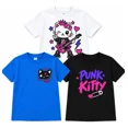 thumbnail image 1 of Pack 3 Playeras para Niña Estampadas Algodón Tallas 4 a 8, 1 of 4