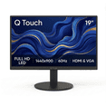 thumbnail image 1 of Monitor LED Qtouch 19 Pulgadas Resolución 1440 x 900 HD HDMI VGA 60Hz Negro, 1 of 6