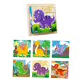 thumbnail image 4 of Rompecabezas de madera de seis caras, juguete de viaje, juguetes interactivos, desarrollo, día de San Valentín. Dinosaurio, 4 of 9