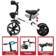 thumbnail image 5 of Triciclo 3 en 1 Plegable para Niño s Convertible a Bicicleta y Balance Bike Luz Sonido Apto a partir de 2 Años o Hasta 25 kg - Blanco, 5 of 7